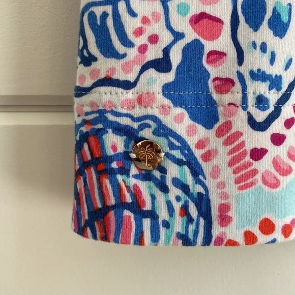 Lilly Pulitzer | Sleeveles Preppy Dress with Low Neck Line | Excellent Condition - Picture 5 of 7